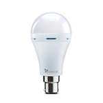 Syska SSK-EMB-07W-01-5 Base B22 7-Watt Rechargeable Inverter LED Bulb (Pack of 5, Cool White)